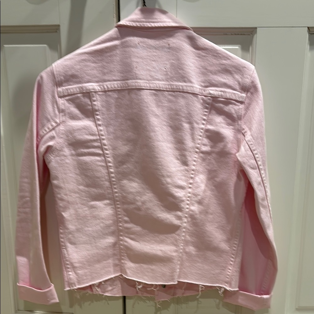 L'Agence Light Pink Denim Jacket NWOT - Picture 5 of 9
